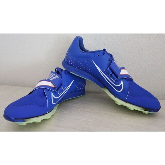 Nike CT0079-400 Men's 12.5 Women's 14 Blue Air Zoom Elite Long Jump Track Spikes - Picture 11 of 13